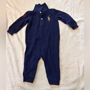 Ralph Lauren Navy Blue Baby One Piece